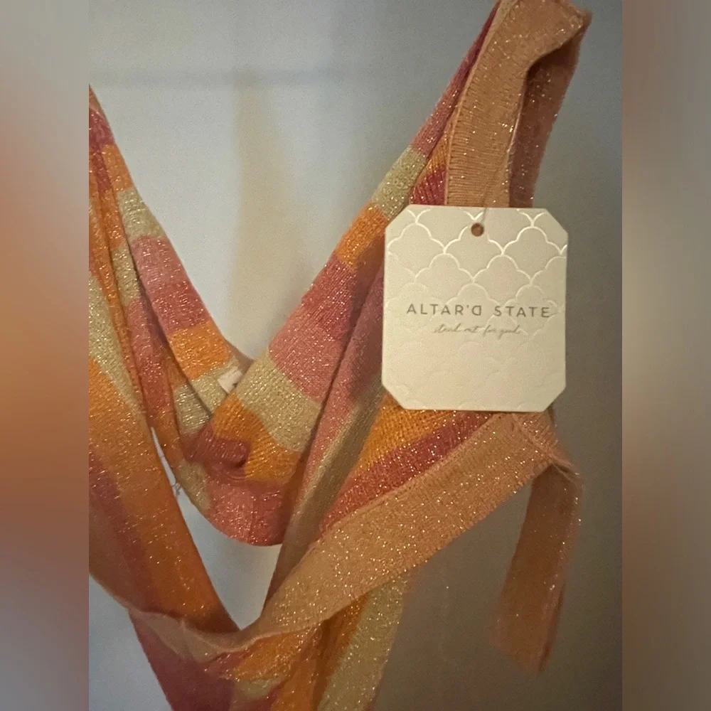 🩷 Altar’d State Avery Striped Midi Dress 🩷 - Picture 6 of 7